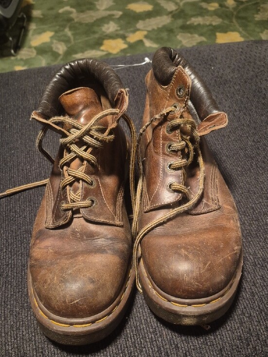 Dr. Martens Brown Leather Lace-Up Work Boots main image 7